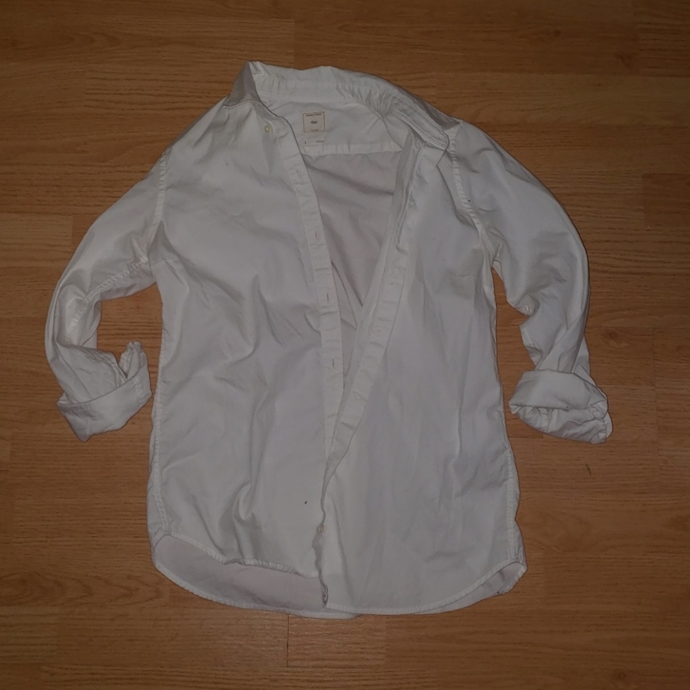 White button down